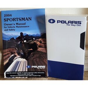 2004 Polaris Sportsman ATV Owners Manual Vehicle Maintenance & Sealed VHS Tape